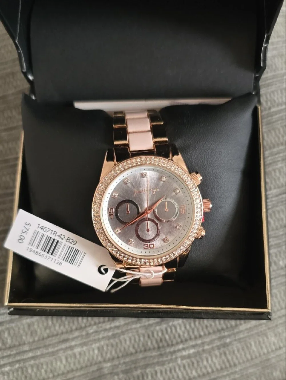 Kendall + Kylie NEW Women's Rose Gold Chronograph Watch with Pink Accents